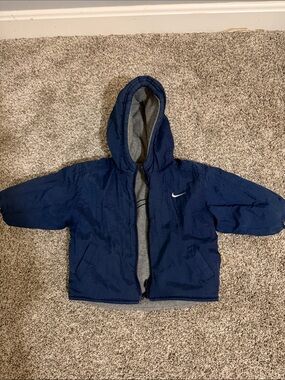 Vintage Nike Kids Reversible Hooded Puffer Jacket